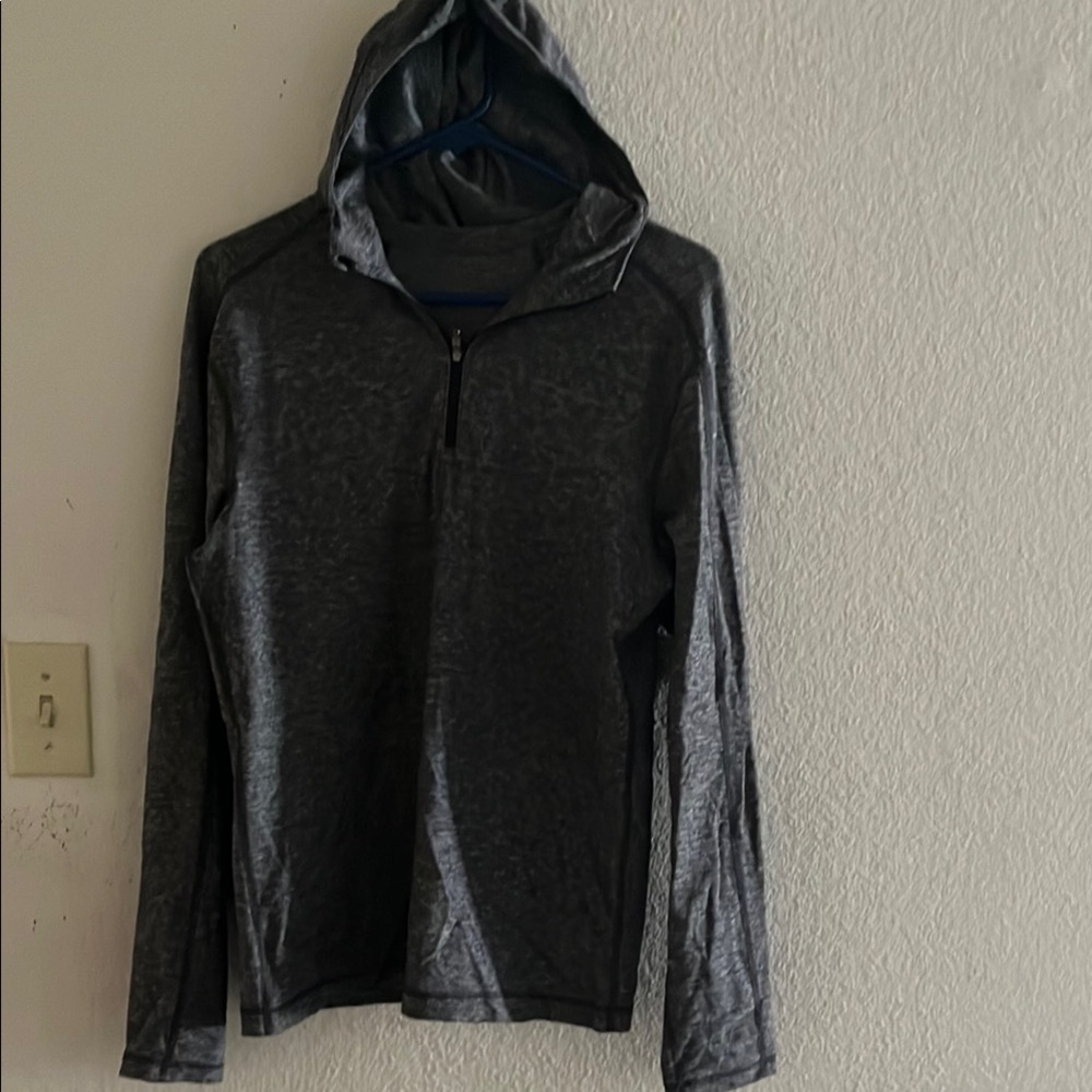 lululemon athletica Men's Charcoal Zip-Up Hoodie